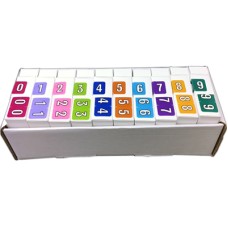 ARNM-SET | Amerifile ARNM Numeric Labels Set 0-9 Includes Organizer Tray