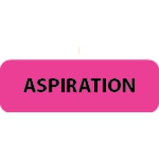 ASPIRATION - Flo Pink / Black, 1-1/2"x 1/2" 500/roll - 2 roll Minimum