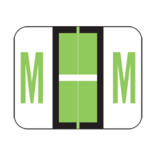 BCCR-M | Smead 67083 Light Green M Alpha Labels Size 1-1/4W x 1H 500/Box