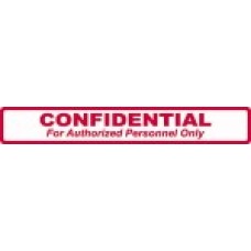 D1019 - CONFIDENTIAL FOR AUTH - White with Red Print