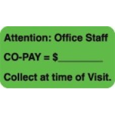 D1024 - ATTENTION: OFFICE STAFF - Fluorescent Green/Bk