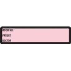 DR1961 | PREPRINTED PINK RING BINDER LABELS Size 1-3/8H X 5-3/8W 200/Roll