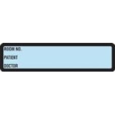 DR2901 | PREPRINTED LT BLUE RING BINDER LABELS Size 1-3/8H X 5-3/8W 200/Roll