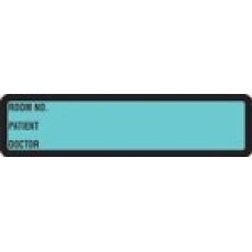 DR3251 | PREPRINTED TURQUOISE RING BINDER LABELS Size 1-3/8H X 5-3/8W 200/Roll