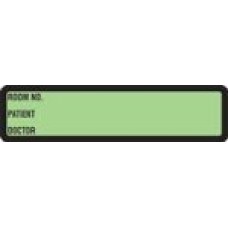 DR3671 | PREPRINTED LIME GREEN. RING BINDER LABELS Size 1-3/8H X 5-3/8W 200/Roll
