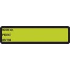 DR3901 | PREPRINTED CHARTREUSE BINDER LABELS Size 1-3/8H X 5-3/8W 200/Roll