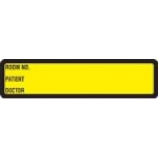 DRYEL1 | PREPRINTED YELLOW RING BINDER LABELS Size 1-3/8H X 5-3/8W 200/Roll
