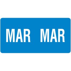 ETS-03 | Smead 67453 Light Blue March Month Labels Size 1/2H x 1W 250/Pack 
