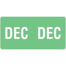 ETS-12 | Smead 67462 Light Green December Month Labels Size 1/2H x 1W 250/Pack 