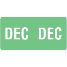 ETS-12 | Smead 67462 Light Green December Month Labels Size 1/2H x 1W 250/Pack 