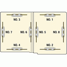 F11RS-24 | Heavy Duty 11 Pt. 150 lb. Manila File Folders, Letter Sz, 2 Fasteners, 50/bx