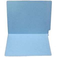 F11RS-0-BL | 11 Pt. Blue Folder, 2 Ply End Tab, Letter, No Fasteners, 100/bx