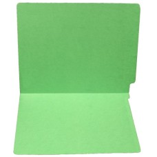 F11RS-0-GR | 11pt. Green Colored End Tab File Folders, No Fasteners, 100/bx