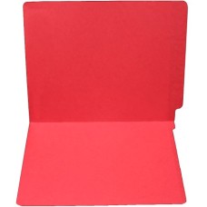 F15RS-0-RD | 15pt. Red Colored End Tab File Folders, No Fasteners, Letter Sz, 50/bx