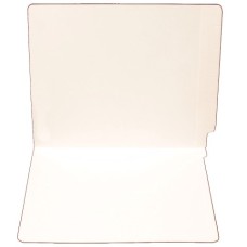 F11RS-0-WT | 11pt. White Colored End Tab File Folders, No Fasteners, 100/bx