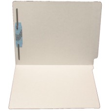 F11RS-1-GY | 11pt. Gray Colored End Tab File Folders, Letter Sz, 1 Fastener, 50/bx