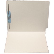 F15RS-1-GY | 15pt. Gray End Tab Folders, 1 Fastener, Pos #1, Letter Sz, 50/bx