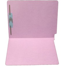 F11RS-1-LA | 11pt. Lavender Colored End Tab File Folders, Letter Sz, 1 Fastener, 50/bx