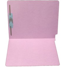 F15RS-1-LA | 15pt. Lavender End Tab Folders, 1 Fastener, Pos #1, Letter Sz, 50/bx