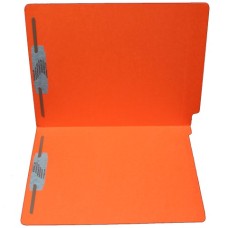 F15RS-13-OR | 15pt. Orange End Tab Folders, 2 Fasteners, Pos 1 & 3, Letter Sz, 50/bx