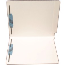 F11RS-13-WT | 11pt. White Colored End Tab File Folders, Letter Sz, 2 Fasteners, 50/bx