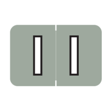 MBRK-I | Grey I MAP | Barkley Sycom Alpha Labels - 126 Labels In Each Pack