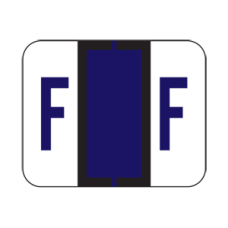 FDA-F | Purple F File Doctor Vinyl Size 1H x 1-1/4W 500/Box