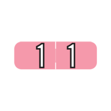 FNBAM-1 | Pink #1 Labels Barkley FNBAM Laminated Size 1/2H x 1-1/2W 500/Box