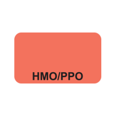 MAP1040 - HMO/PPO - Fluorescent Red with Black Print
