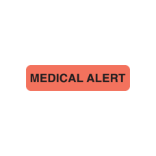 MAP164 - MEDICAL ALERT - Fluorescent Red with Bk Print