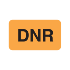 MAP2010 - DNR Labels - Fluorescent Orange Label with Black Print