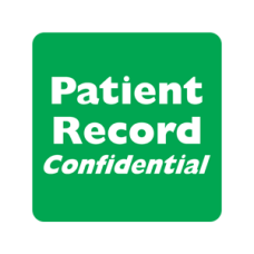 MAP255 - PATIENT RECORD CONFID - Green/White Print