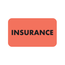 MAP2880 - INSURANCE - Flourescent Red with Black Print
