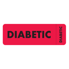 MAP3120 - DIABETIC - Fluorescent Red with Black Print