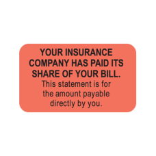 MAP3690 - YOUR INSURANCE - Fluorescent Red/Bk Print