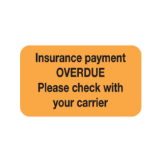 MAP4090 - INSURANCE PAYMENT - Fl Orange with Bk Print