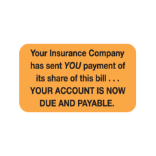 MAP4100 - YOUR INSURANCE - Fl Orange with Black Print