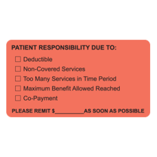 MAP4180 - PATIENT RESPONSIBILITY - Fl Red/Black Print