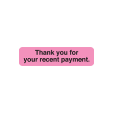 MAP436 - THANK YOU FOR PAYMENT - Fl Pink/Bk Print