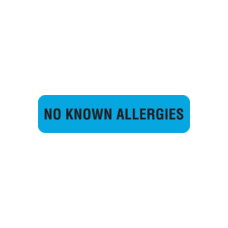 MAP506 - NO KNOWN ALLERGIES - Blue with Black Print