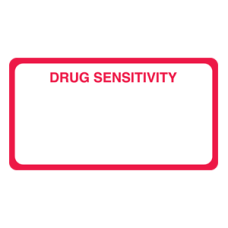 MAP5160 - DRUG SENSITIVITY - White Label with Red Print