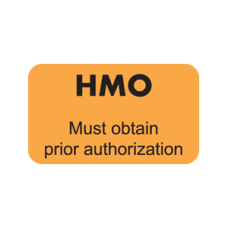 MAP5300 - HMO - Fluorescent Orange Label with Black Print