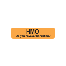 MAP540 - HMO - Fluorescent Orange Label with Black Print