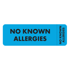 MAP6480 - NO KNOWN ALLERGIES - Blue with Black Print 