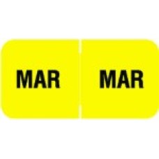 MBLM-03 | March Month Labels Barkely FMBLM Size 3/4H x 1-1/2W Laminated 250/Box 