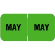 MBLM-05 | May Month Labels Barkely FMBLM Size 3/4H x 1-1/2W Laminated 250/Box 