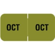 MBLM-10 | October Month Labels Barkely FMBLM Size 3/4H x 1-1/2W Laminated 250/Box 