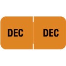 MBLM-12 | December Month Labels Barkely FMBLM Size 3/4H x 1-1/2W Laminated 250/Box 