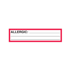 ML701 - Allergy Labels, ML701, Allergy Stickers Warning.