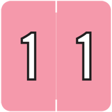 NBRM-1 | Pink #1 Labels Barkley FNBRM Size 1-1/2H x 1-1/2W Laminated 500/Box